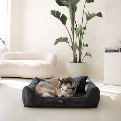 Orthopedic Dog Bed "RIMINI" Dark Grey