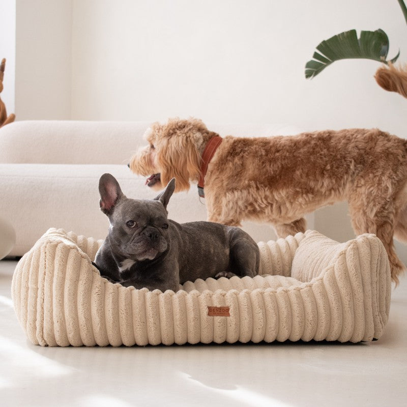 Orthopedic Dog Bed "PALERMO" Beige - Dog beds - Sissys Pet Place