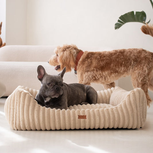 Orthopedic Dog Bed "PALERMO" Beige - Dog beds - Sissys Pet Place