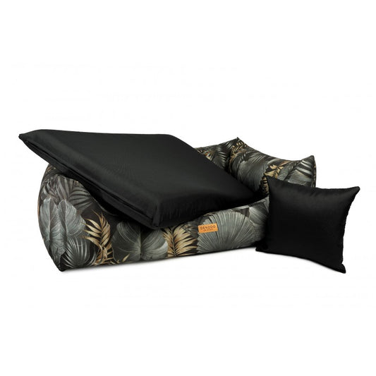 Orthopedic Dog Bed "MODENA PRINT" Jungle Gold