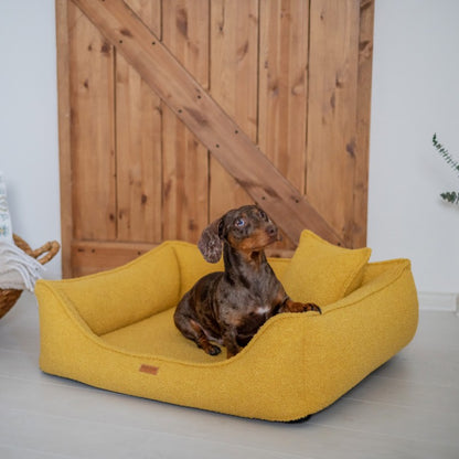 Orthopedic Dog Bed "BELLUNO" Mustard