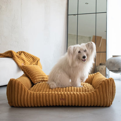 Orthopedic Dog Bed "PALERMO" Mustard Yellow