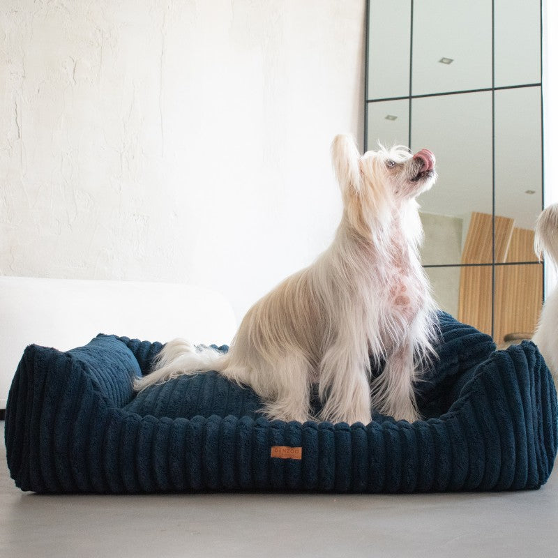 Orthopedic Dog Bed "PALERMO" Navy BLue