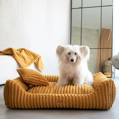 Orthopedic Dog Bed "PALERMO" Mustard Yellow