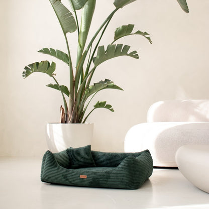 Orthopedic Dog Bed "RIMINI" Bottle Green