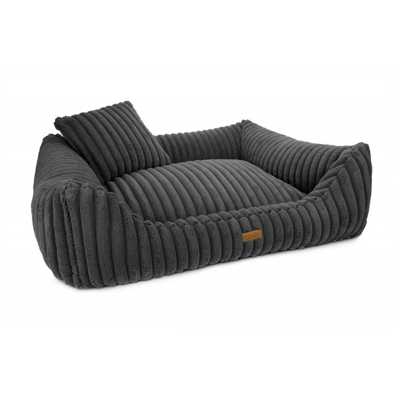 Orthopedic Dog Bed "PALERMO" Dark Grey - Dog beds - Sissys Pet Place