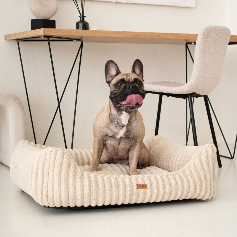 Orthopedic Dog Bed "PALERMO" Beige - Dog beds - Sissys Pet Place