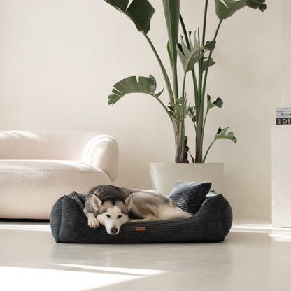 Orthopedic Dog Bed "RIMINI" Dark Grey