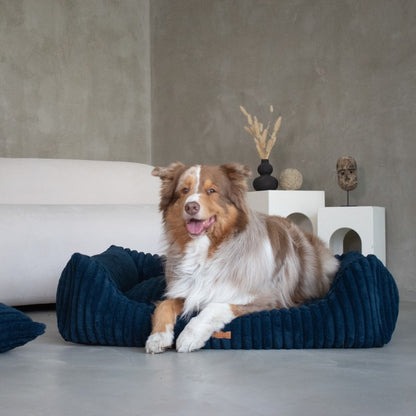 Orthopedic Dog Bed "PALERMO" Navy BLue