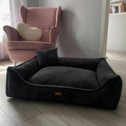 Orthopedic Dog Bed "MILANO" Dark Grey - Dog beds - Sissys Pet Place