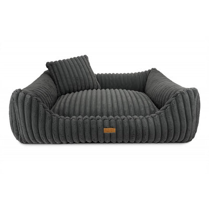Orthopedic Dog Bed "PALERMO" Dark Grey - Dog beds - Sissys Pet Place - Dark Grey - XL (100 X 80 cm)