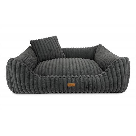 Orthopedic Dog Bed "PALERMO" Dark Grey - Dog beds - Sissys Pet Place - Dark Grey - XL (100 X 80 cm)