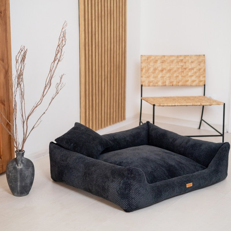 Orthopedic Dog Bed "PRATO" Black - Dog beds - Sissys Pet Place