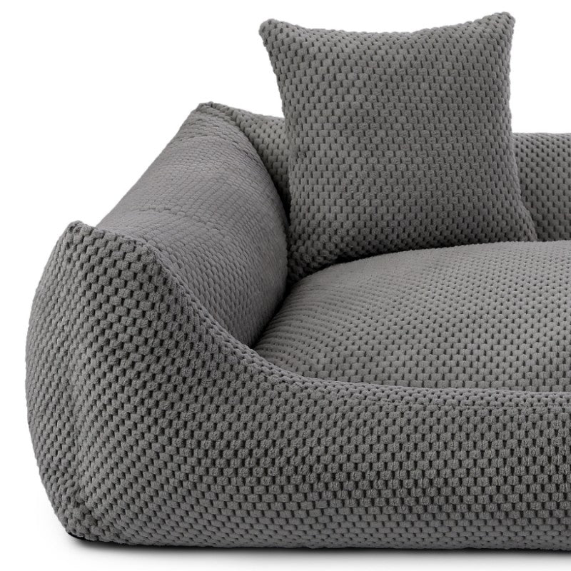 Orthopedic Dog Bed "PRATO" Dark Grey - Dog beds - Sissys Pet Place