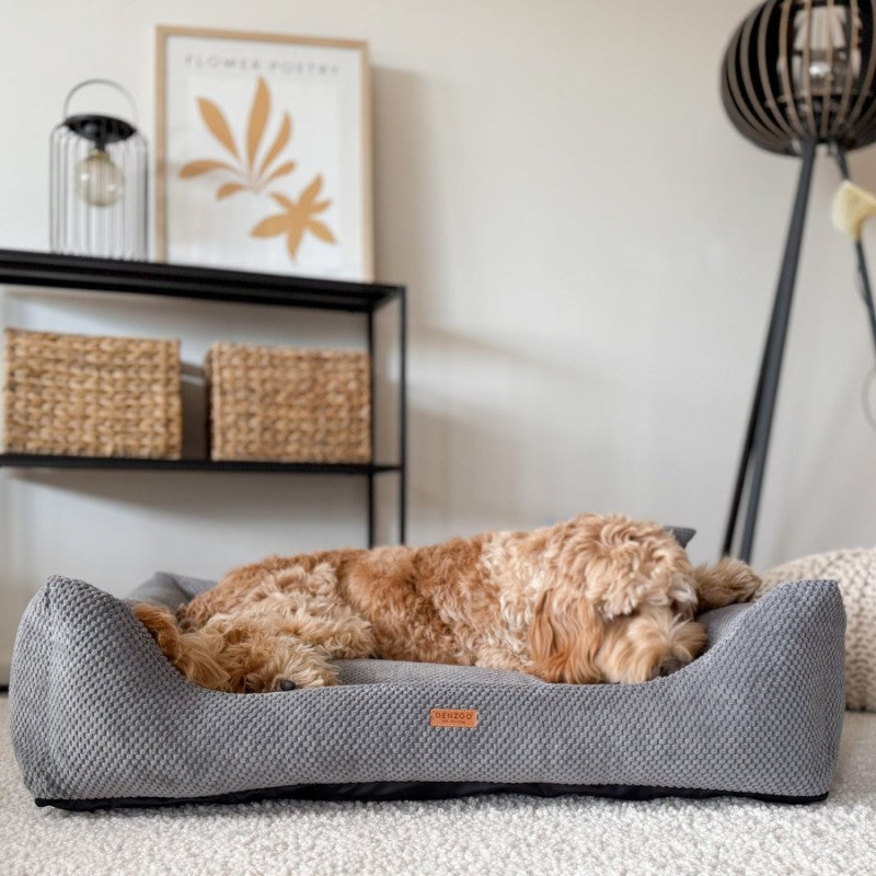 Orthopedic Dog Bed "PRATO" Dark Grey - Dog beds - Sissys Pet Place