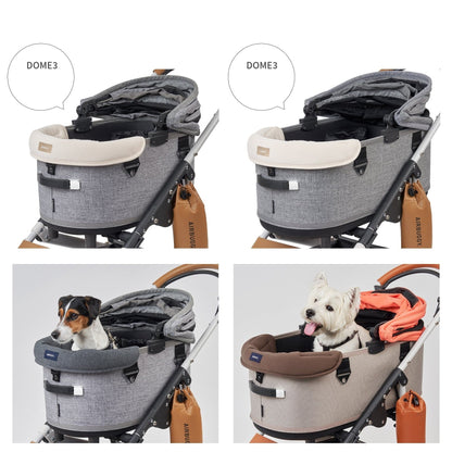 AirBuggy DOME 3 Corner Cushion – Light Grey - Buggy - SpirePets