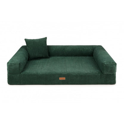 Orthopedic Dog Bed "PARMA" Bottle Green