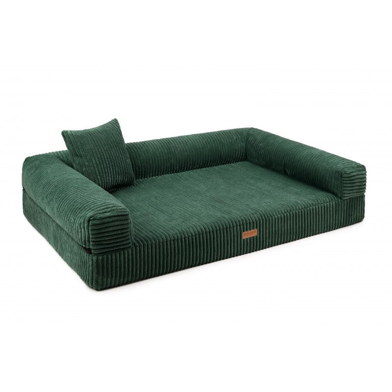 Orthopedic Dog Bed "PARMA" Bottle Green