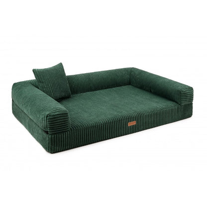 Orthopedic Dog Bed "PARMA" Bottle Green