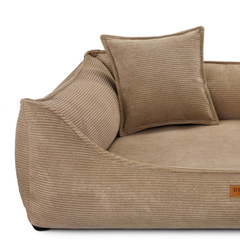 Orthopedic Dog Bed "TORINO" Dark Beige - Dog beds - Sissys Pet Place
