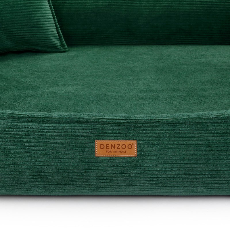 Orthopedic Dog Bed "TORINO" Bottle Green - Dog beds - Sissys Pet Place