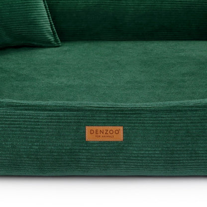 Orthopedic Dog Bed "TORINO" Bottle Green - Dog beds - Sissys Pet Place