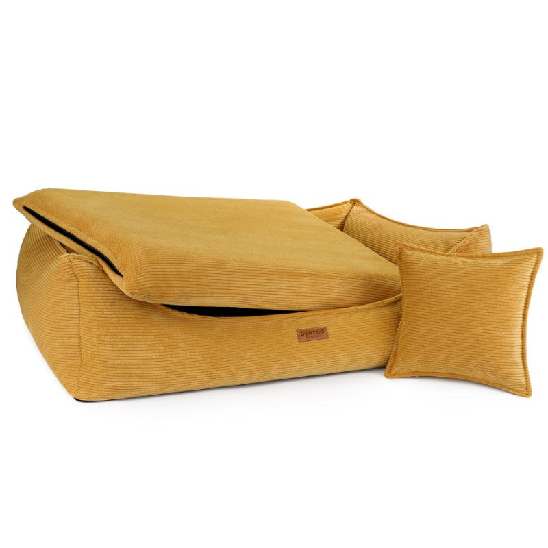 Orthopedic Dog Bed "TORINO" Mustard - Dog beds - Sissys Pet Place
