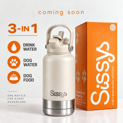 Sissys "DuoSip" 3 in Waterbottle for pets White