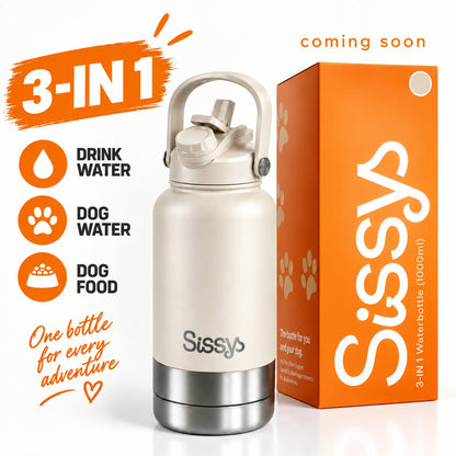Sissys "DuoSip" 3 in Waterbottle for pets White