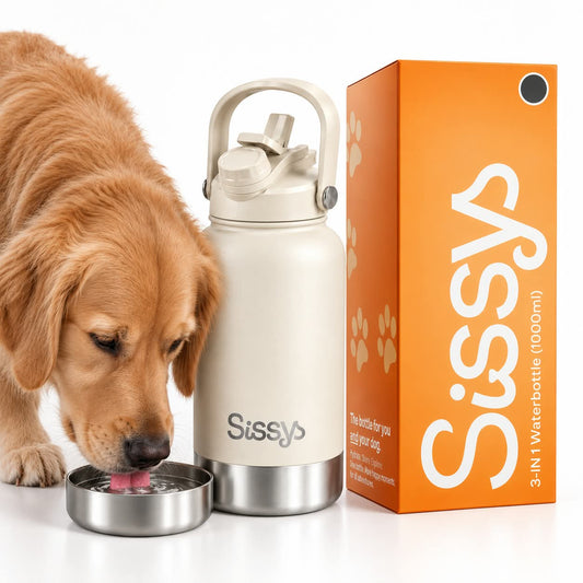 Sissys "DuoSip" 3 in Waterbottle for pets White