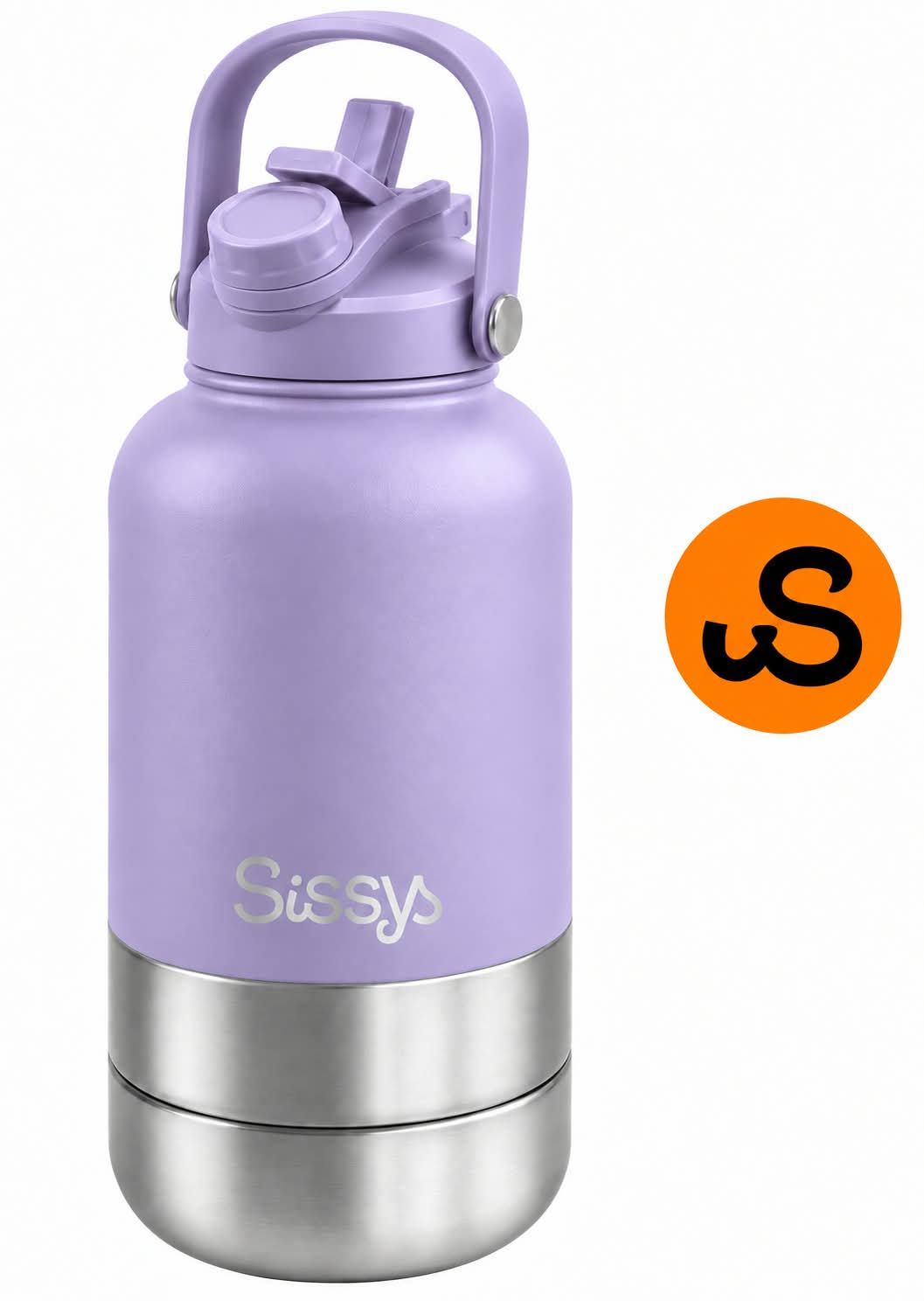 Sissys "DuoSip" 3 in Waterbottle for pets Purple - Dog beds - Sissys Pet Place - Purple - 1.000 cc (liter)