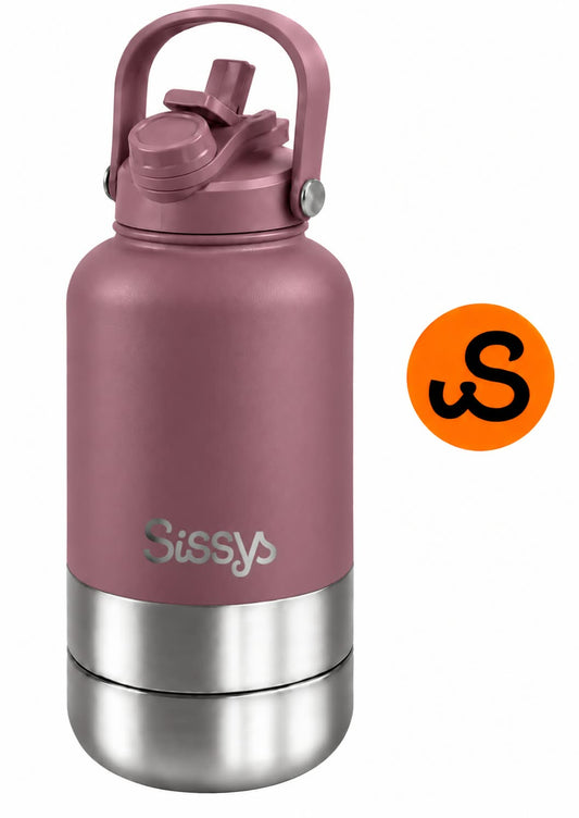 Sissys "DuoSip" 3 in Waterbottle for pets Rose - Dog beds - Sissys Pet Place - Rose - 1.000 cc (liter)