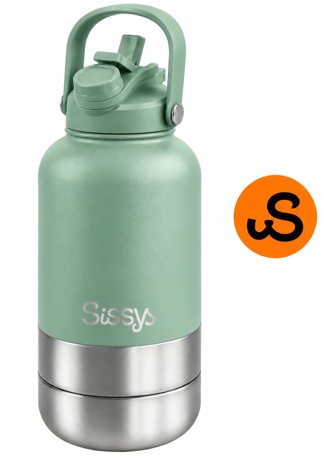 Sissys "DuoSip" 3 in Waterbottle for pets Green - Dog beds - Sissys Pet Place - Green - 1.000 cc (liter)