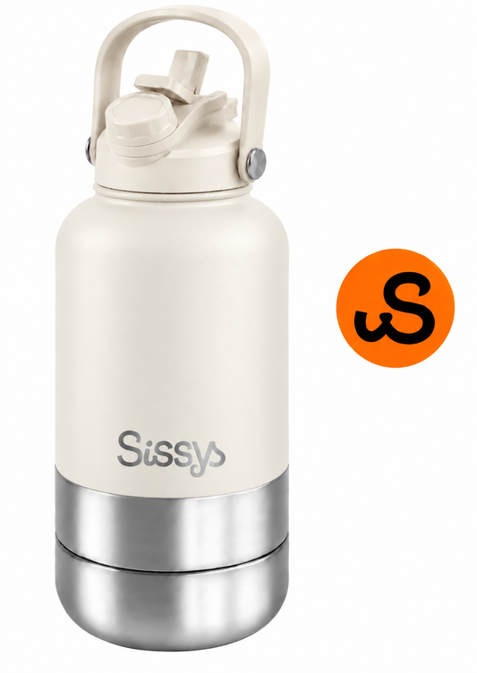 Sissys "DuoSip" 3 in Waterbottle for pets White